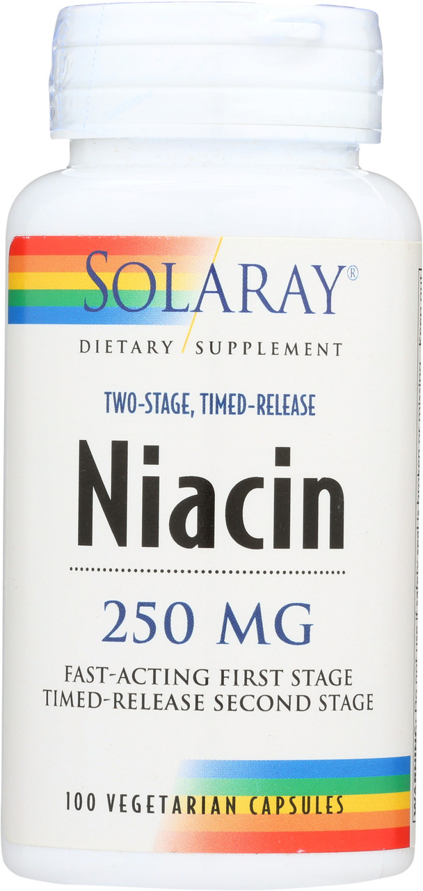 Niacin, Two-Stage Timed-Release 100 Vegetarian Capsules