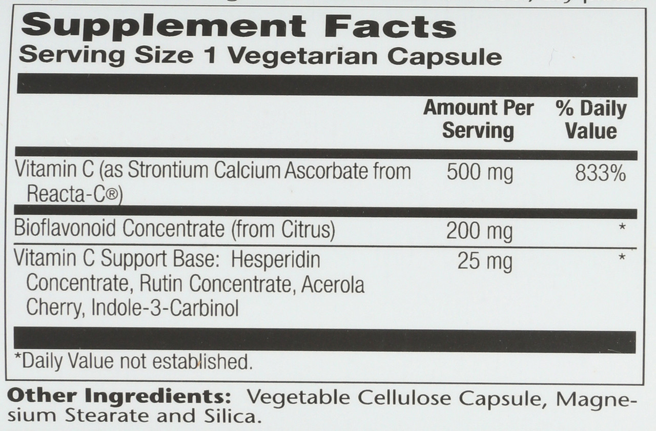 Reacta-C & Bioflavonoids 120 Vegetarian Capsules