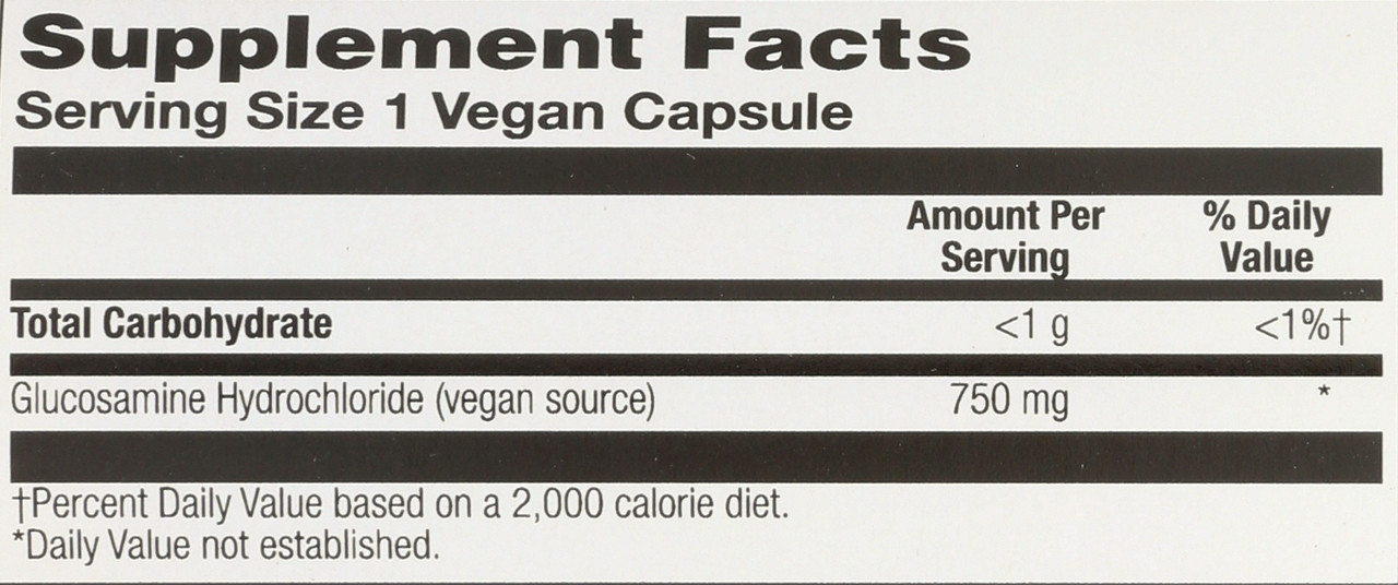 Glucosamine, Vegan 60 Vegan Capsules