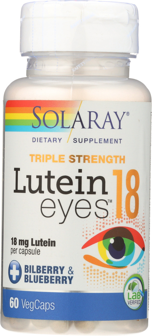 Lutein Eyes 18mg, Triple Strength 60 Vegetarian Capsules