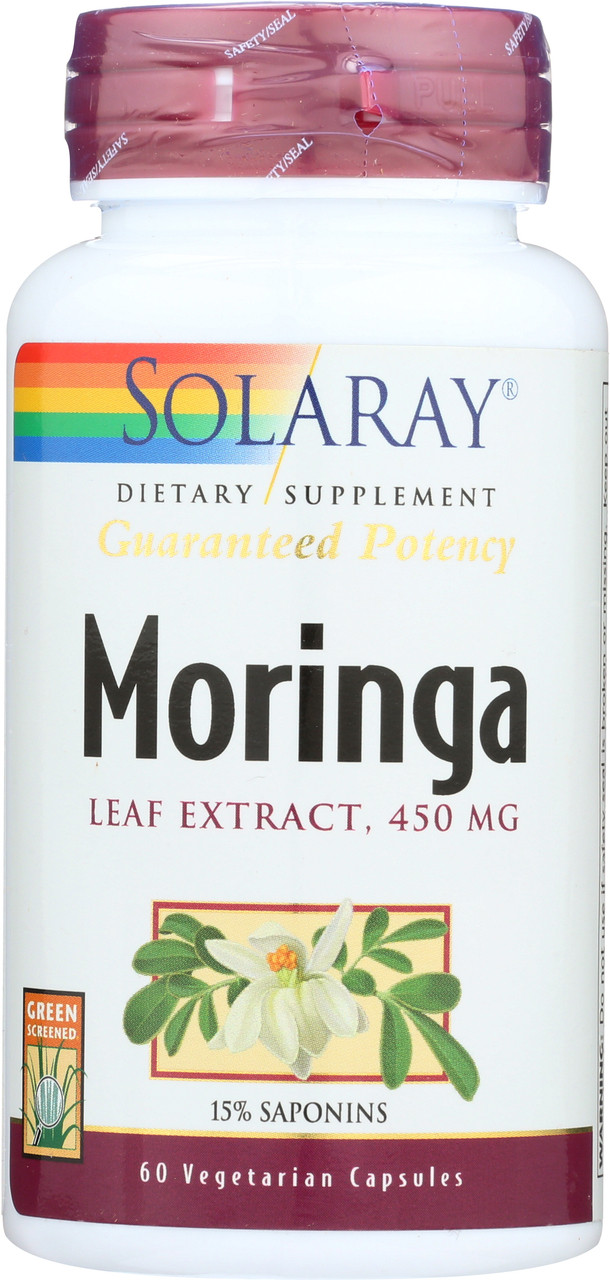 Moringa Leaf Extract 60 Vegetarian Capsules 450mg