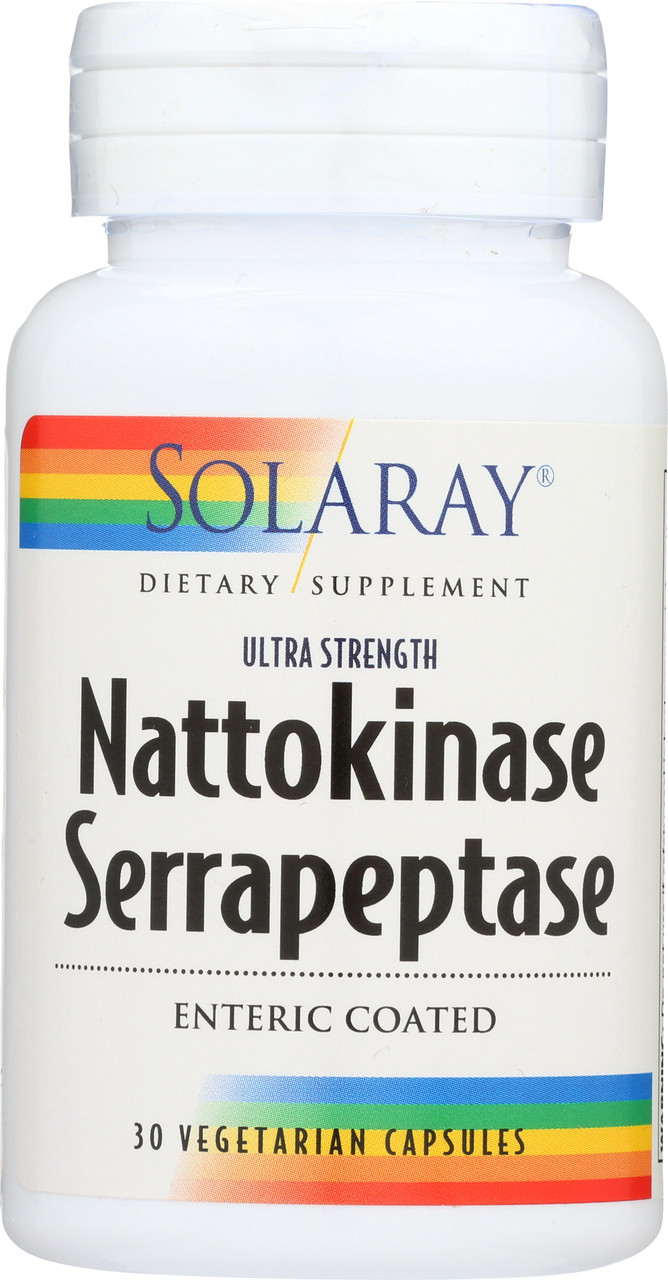 Nattokinase & Serrapeptase Enteric Coated 30 Vegetarian Capsules