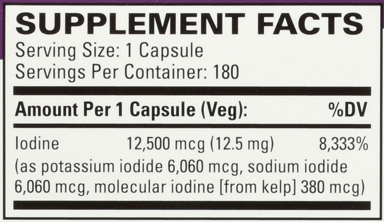 Tri-Iodine® 12.5 Mg 180 Capsules