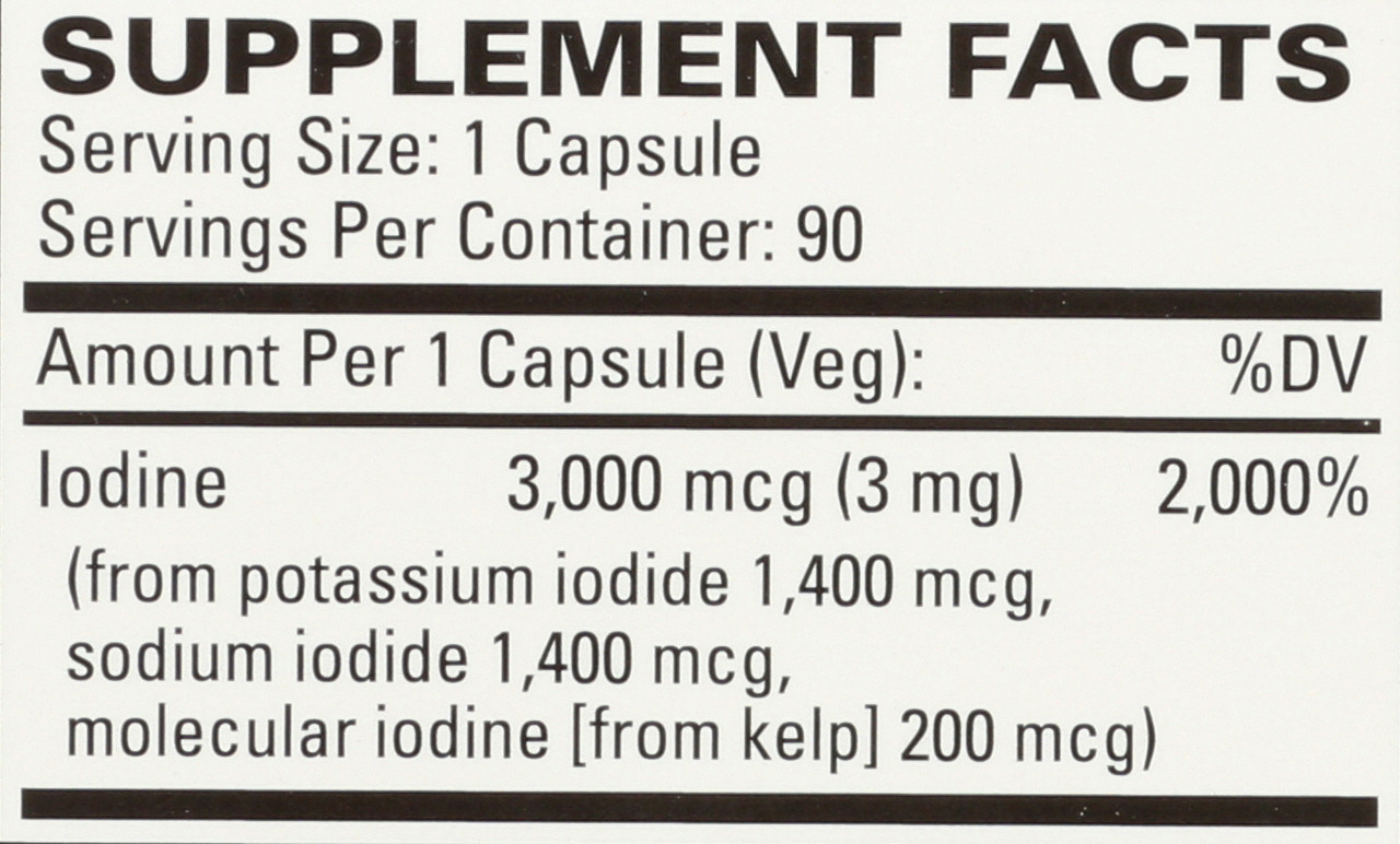 Tri-Iodine 3 Mg 90 Capsules