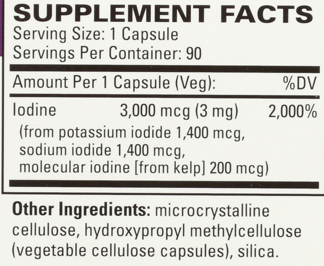 Tri-Iodine 3 Mg 90 Capsules