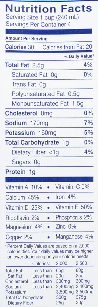 Almond Milk Unsweetened Original 32 Fl Oz 1 Quart