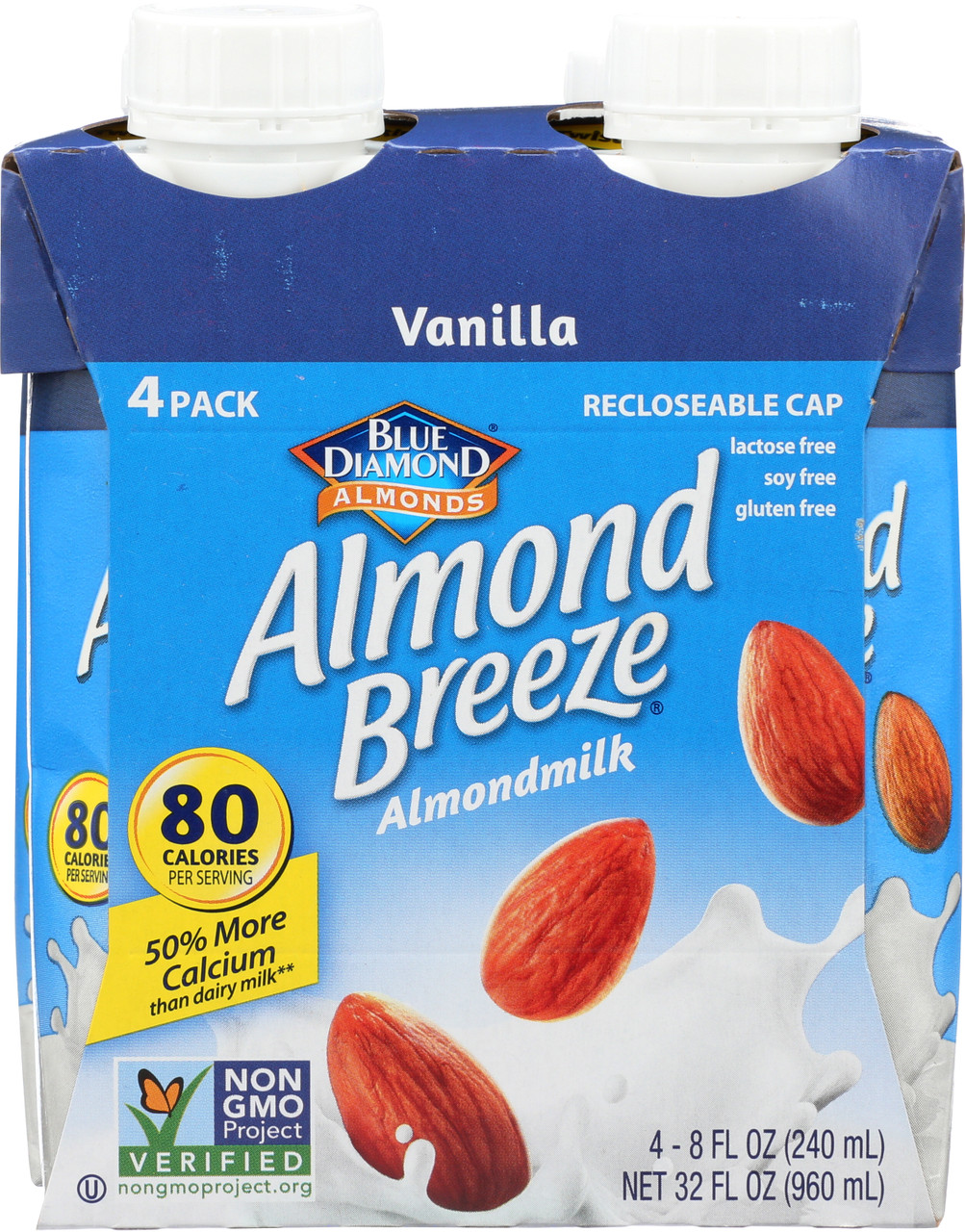 Almond Beverage Vanilla  4 Count 32 Fl Oz