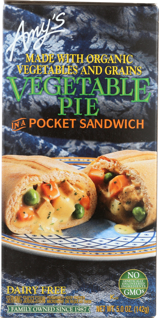 Pocket Sandwich Vegetable Pie 5 Ounce 142 Gram