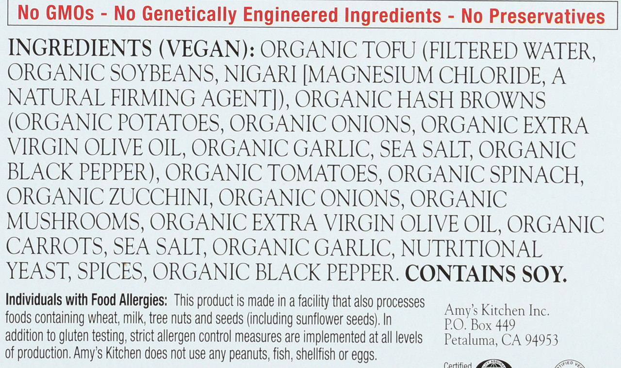 Tofu Scramble  9 Ounce 255 Gram