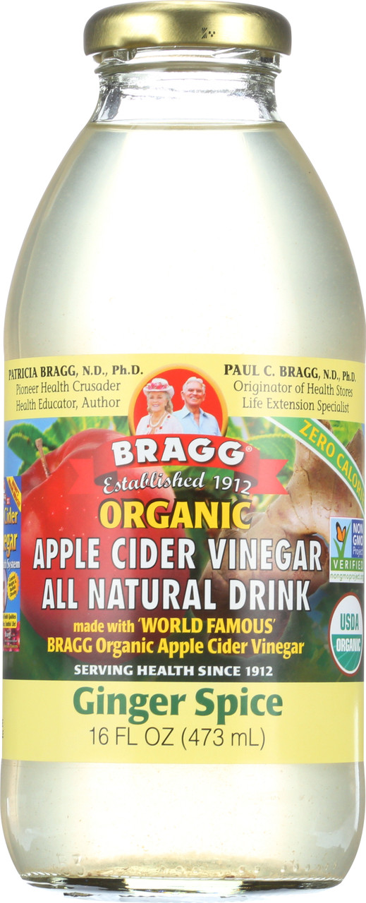 Drink Apple Cider Vinegar Ginger Spice 16 Fl Oz 473 Milliliter