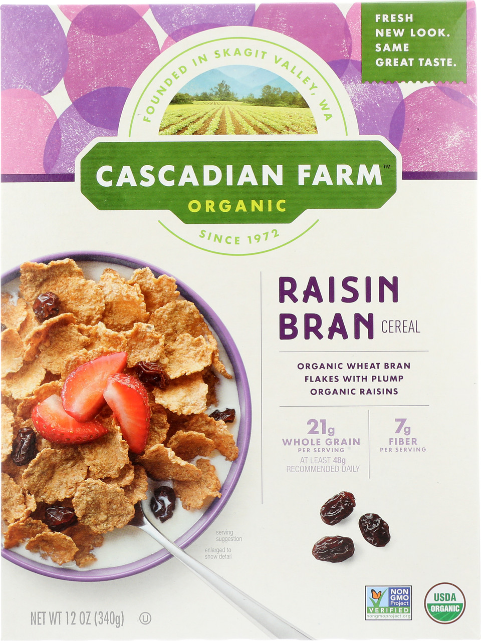 Raisin Bran Organic Wheat Bran Flakes With Plump Organic Raisins 12 Ounce 340 Gram
