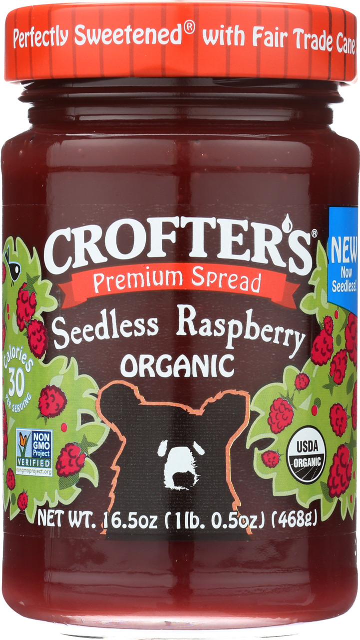 Premium Spread Seedless Raspberry 16.5 Ounce 468 Gram