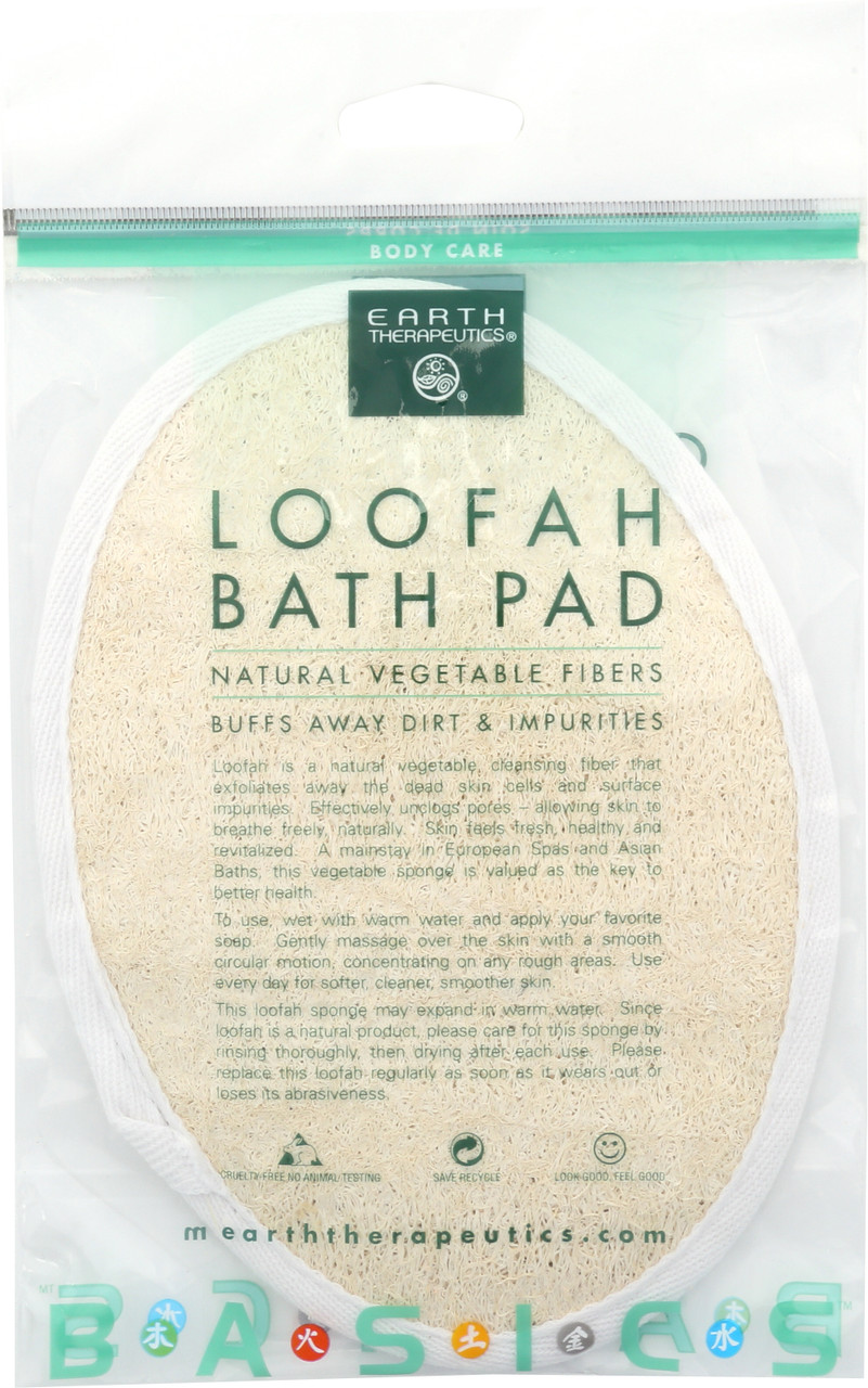 Loofah Bath Pad Oval Loofah Pad 5" X 7" 1 Each