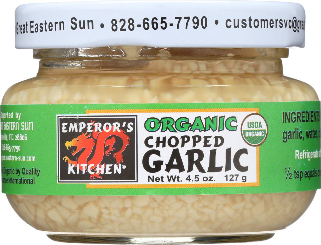 Chopped Garlic  4.5 Ounce 127 Gram