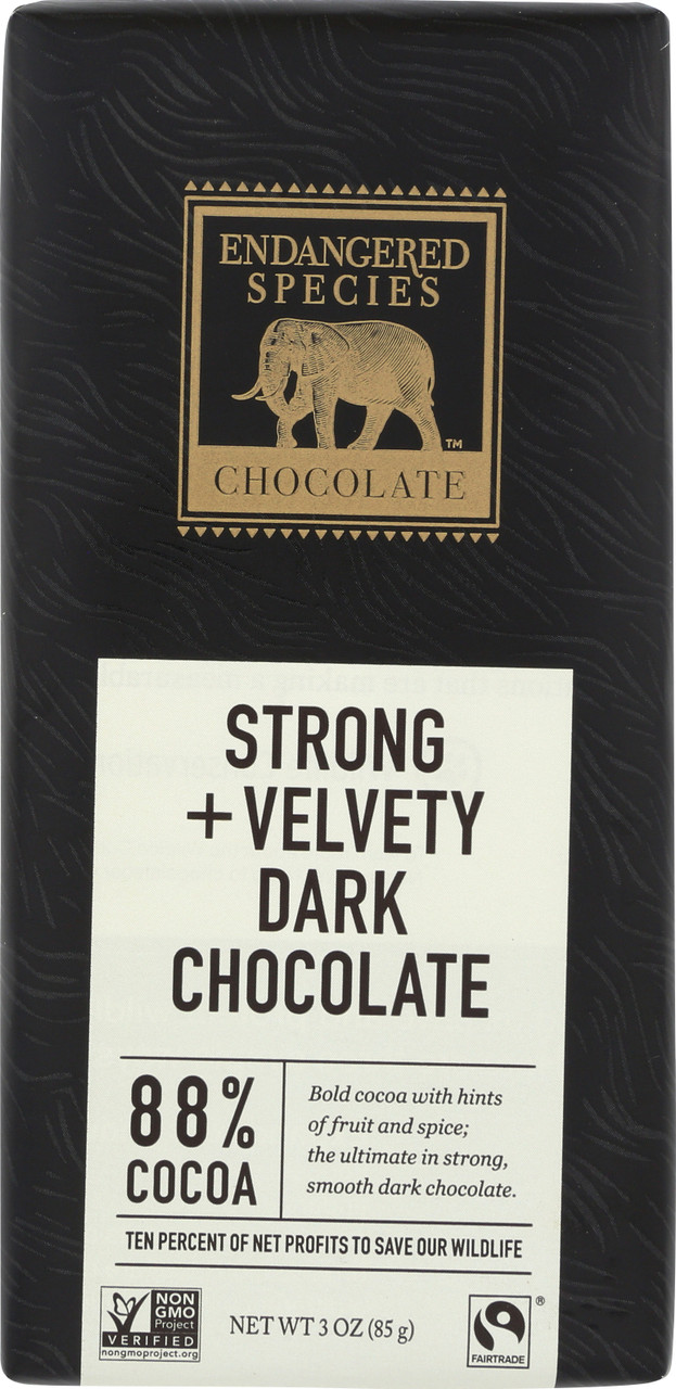 Chocolate Bar Black Panther Dark Chocolate With 88% Cocoa 3 Ounce 85 Gram