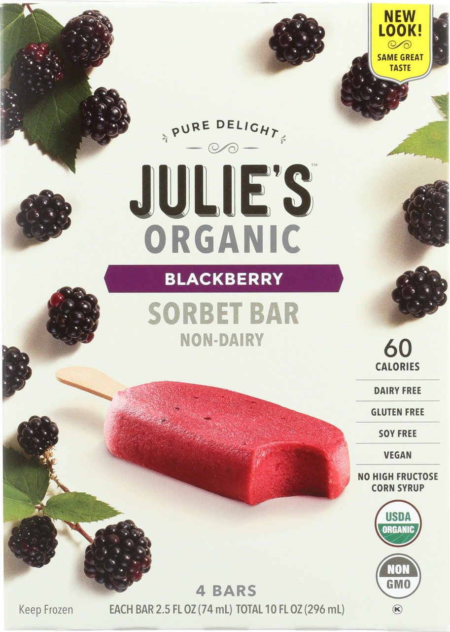 Sorbet Bar Blackberry 4 Each 10 Fl Oz