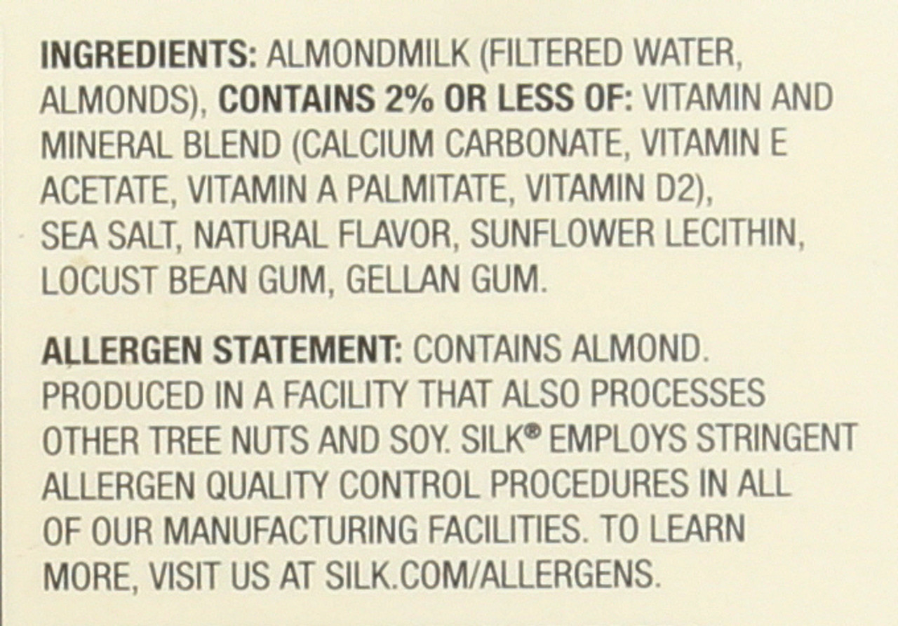 Almond Milk Unsweetened 0.5 Gallon 1.89 Liter