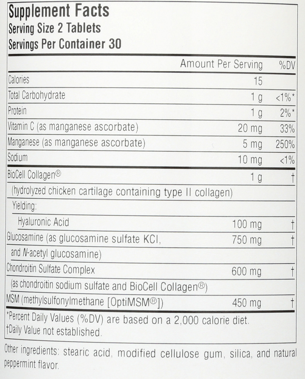 Hyaluronic Joint Complex 60T Hyaluronic Joint Complex 60 Count