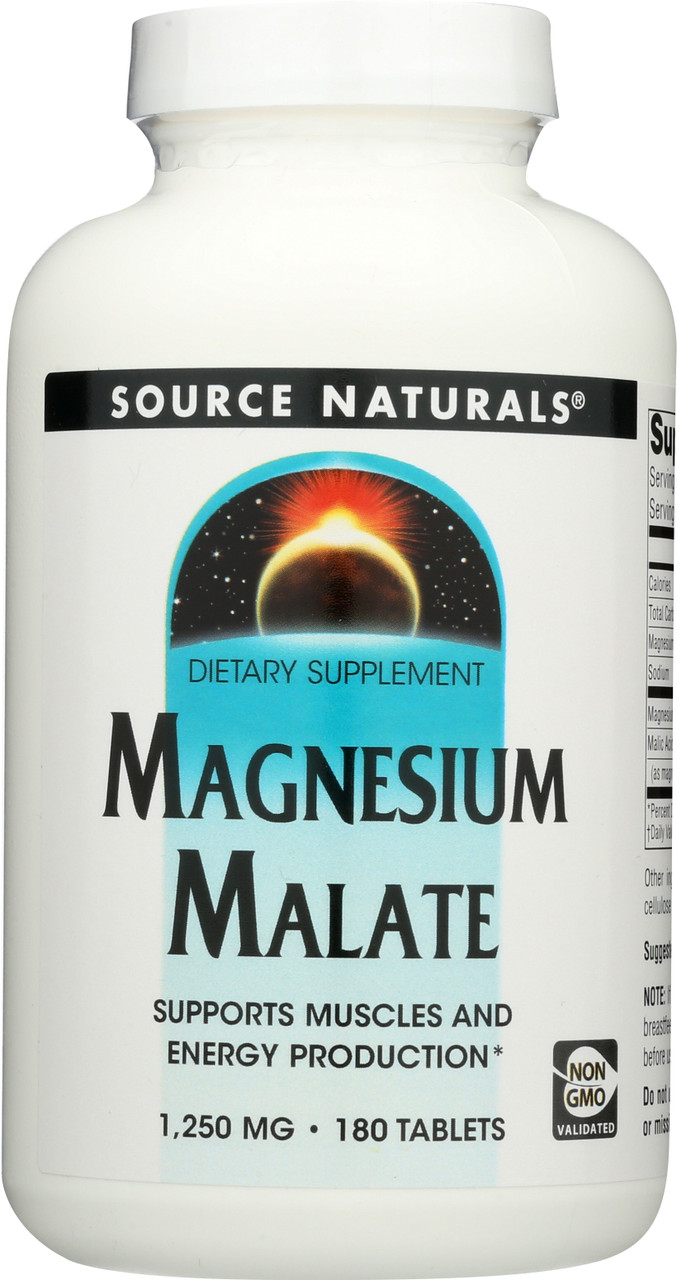 Magnesium Malate 1250Mg 180T Magnesium Malate 1250 Mg 180 Count