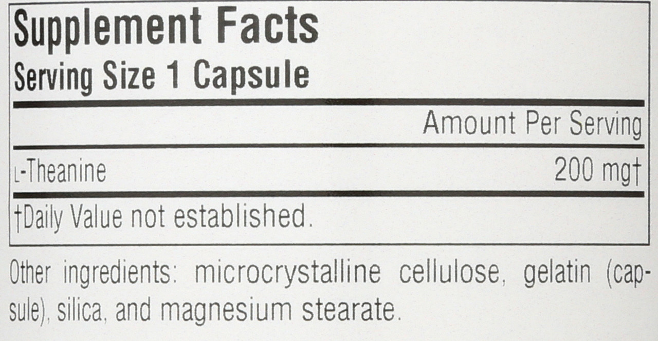 Serene Science® L-Theanine  200 Mg 60 Count