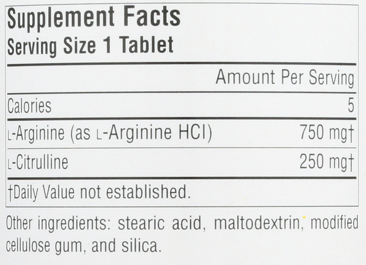 L-Arginine L-Citrulline 120T L-Arginine L-Citrulline Complex 120 Count