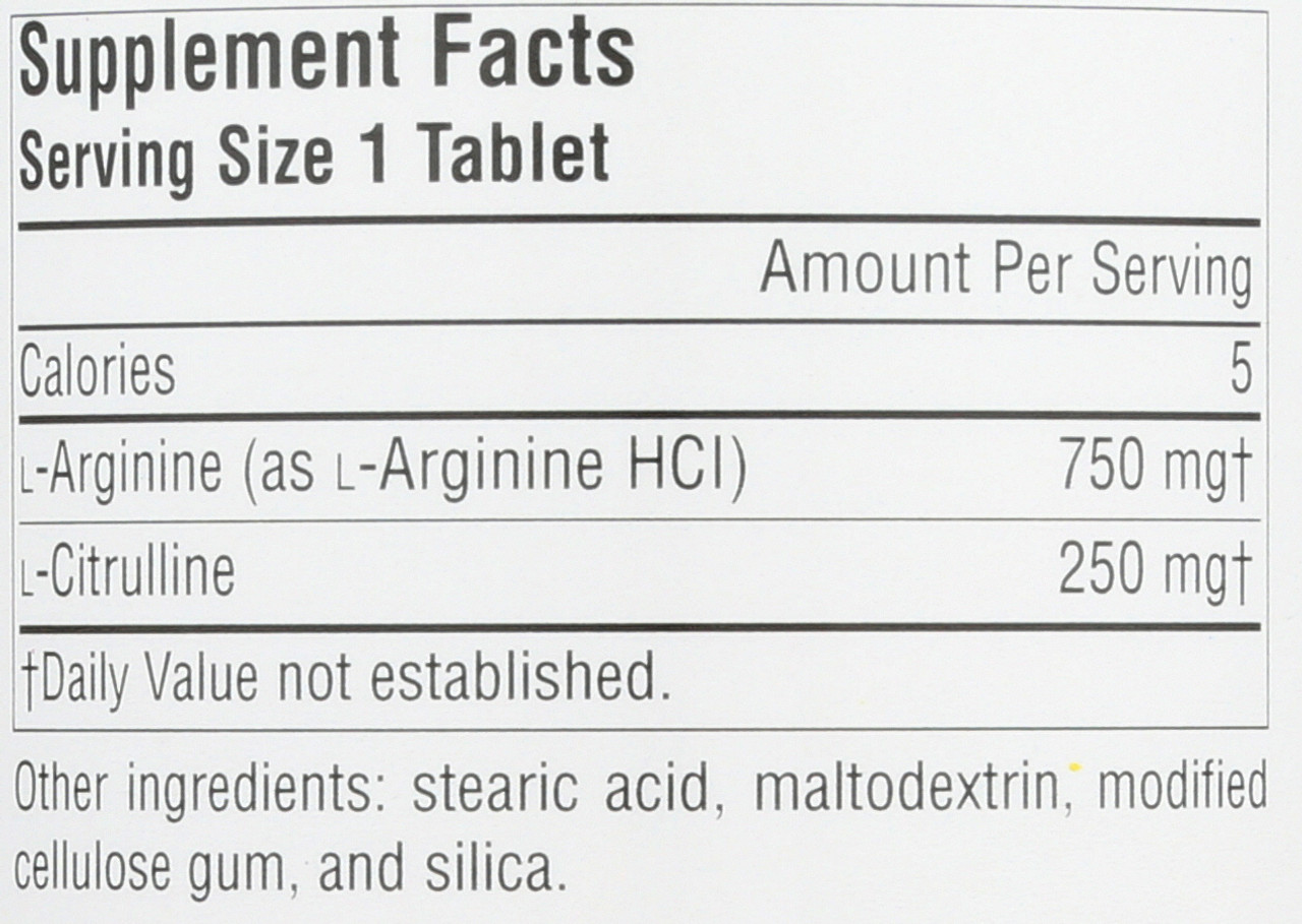 L-Arginine L-Citrulline 120T L-Arginine L-Citrulline Complex 120 Count