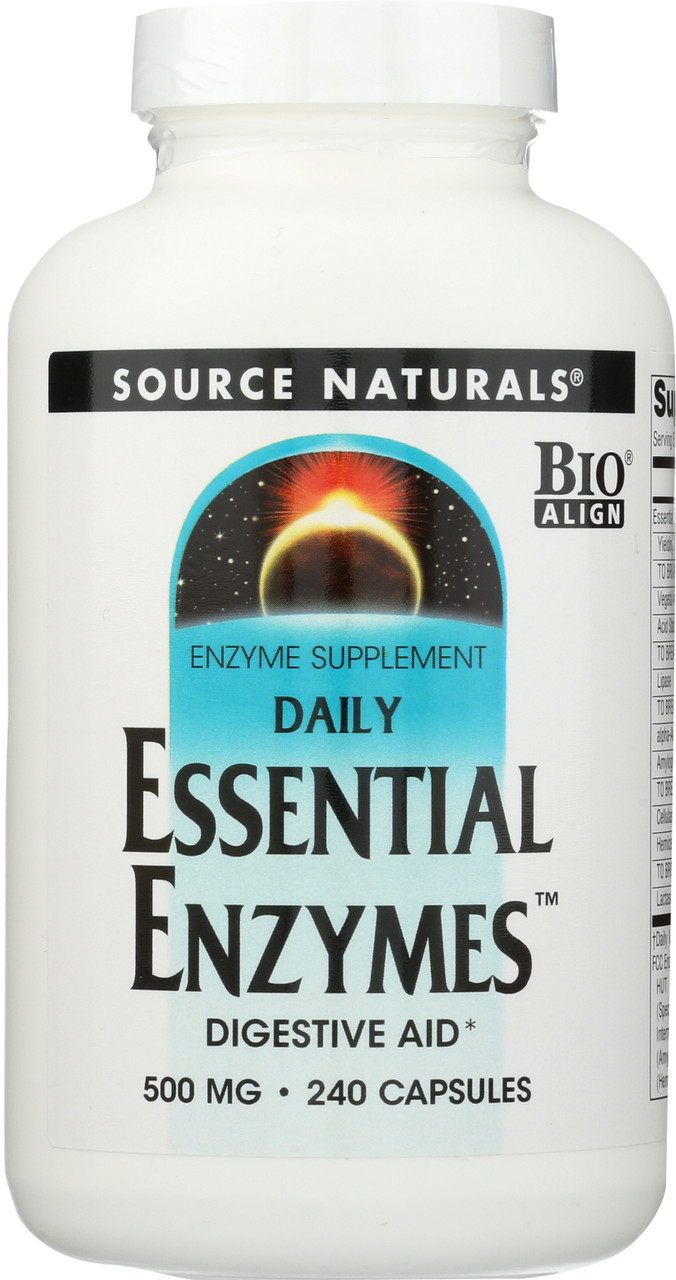 Essential Enzymes 500Mg 240C Essential Enzymes 500 Mg 240 Count