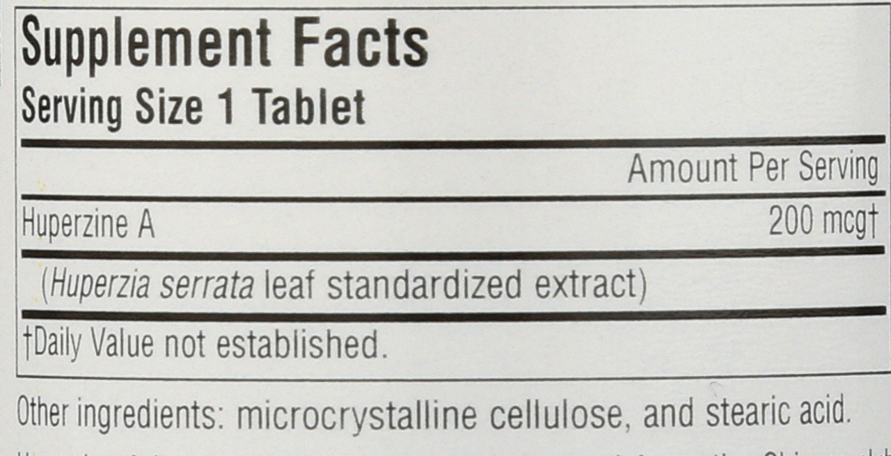 Huperzine A 200 Mcg  120 Count