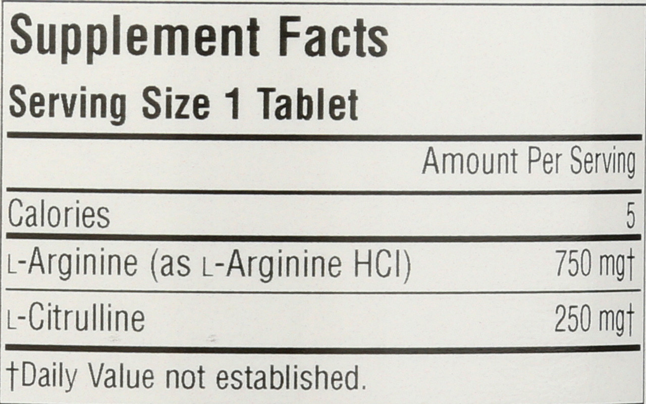 L-Arginine L-Citrulline 60T L-Arginine L-Citrulline Complex 60 Count