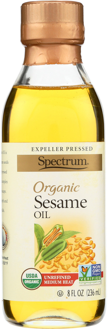 Sesame Oil Unrefined 8 Fl Oz  236 Milliliter