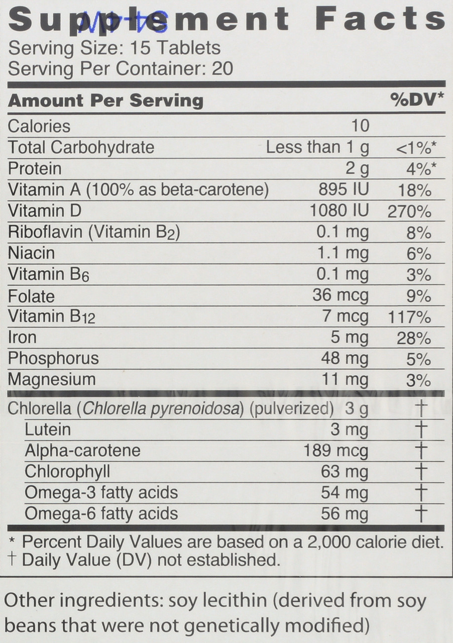 Sun Chlorella Tablets 200Mg 300 Count