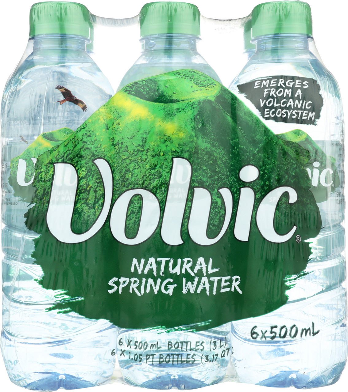 Volvic Spring Water   6 Each 3 Liter