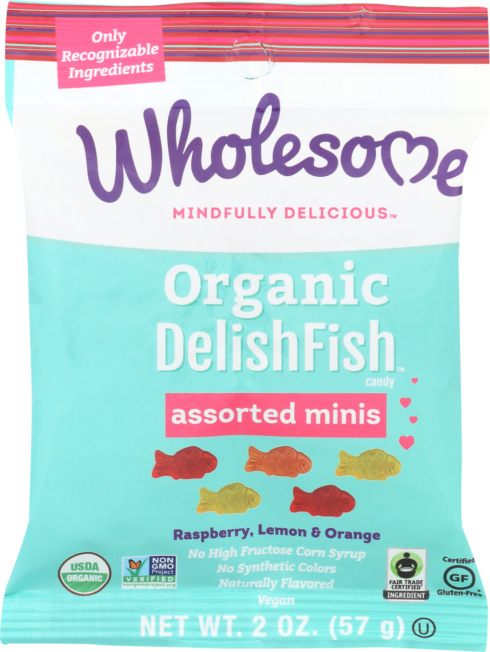 Organic Delishfish Assorted Minis  2 Ounce 57 Gram