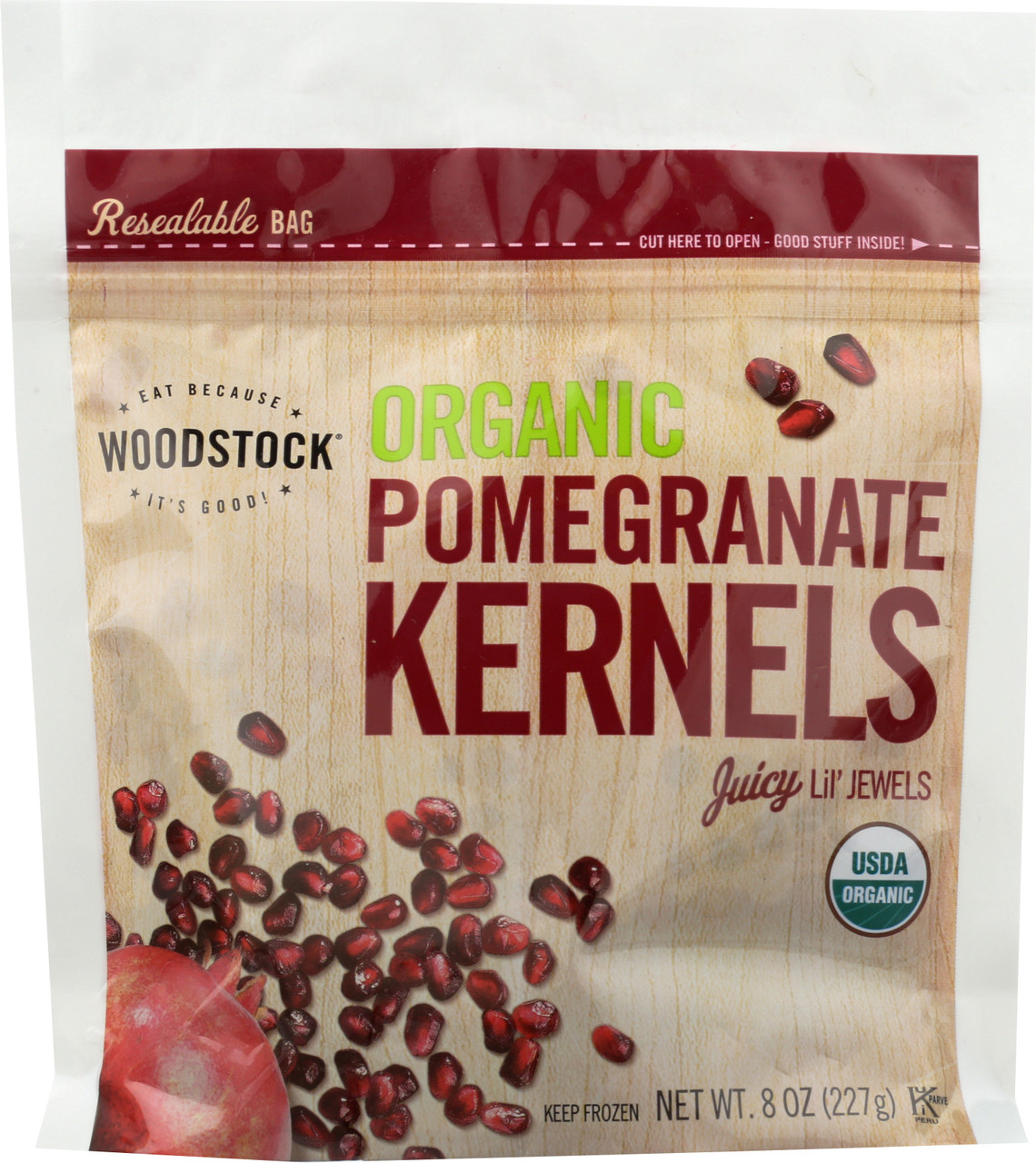 Organic Pomegranate Kernals 8 Ounce 227 Gram