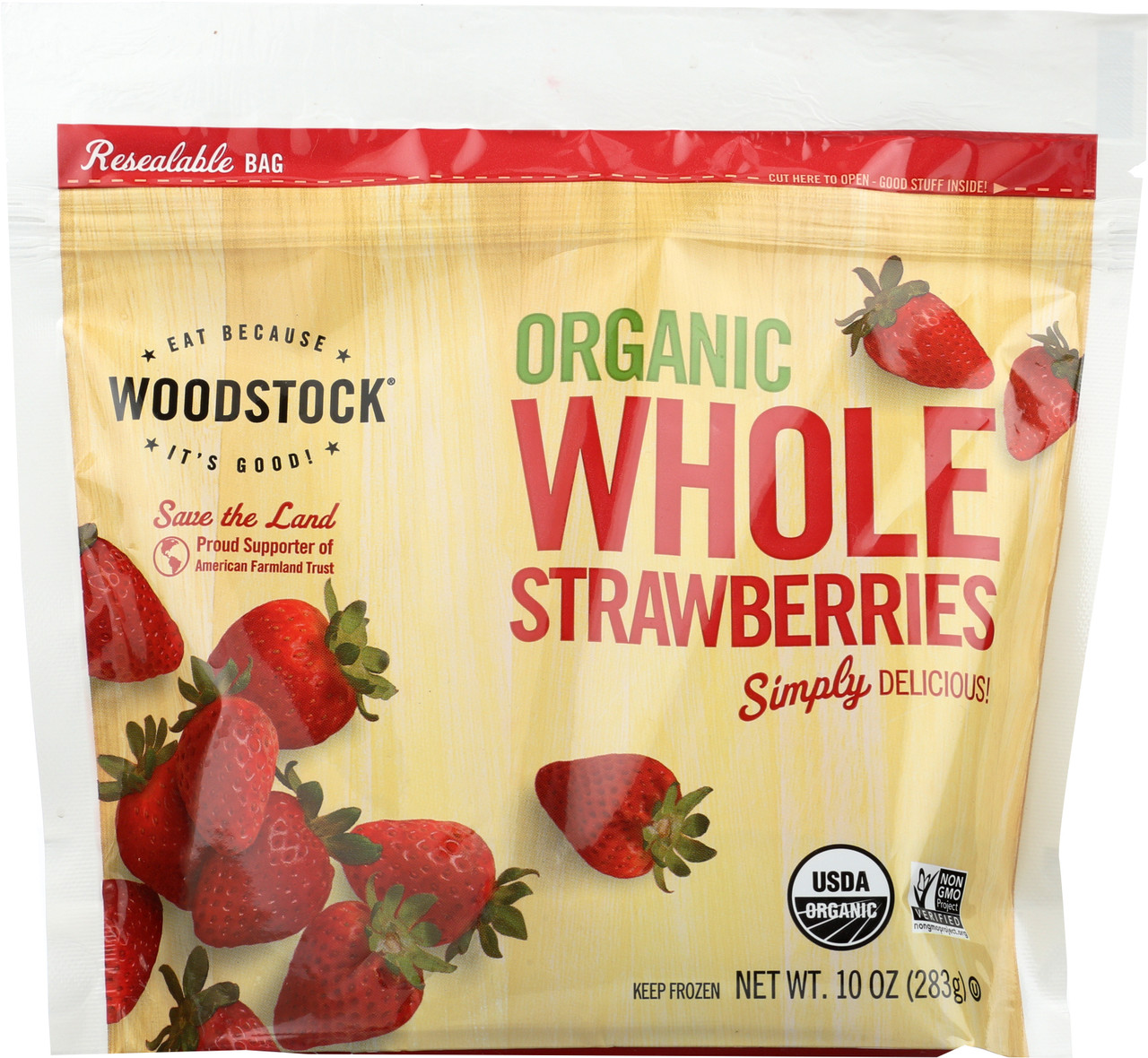 Organic Strawberries Whole 10 Ounce 283 Gram