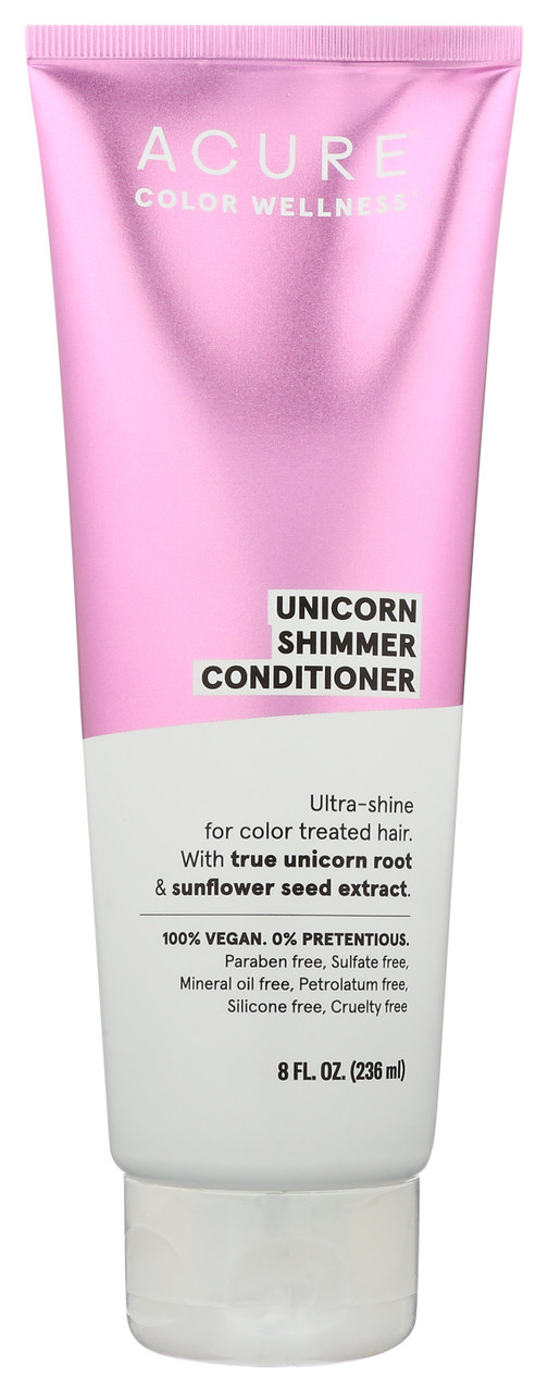 Unicorn Shimmer Conditioner Anti-Frizz For Color Treated Hair. With True Unicorn Root & Heliogenol. Anti-Frizz For Color Treated Hair. With True Unicorn Root & Heliogenol. 8oz