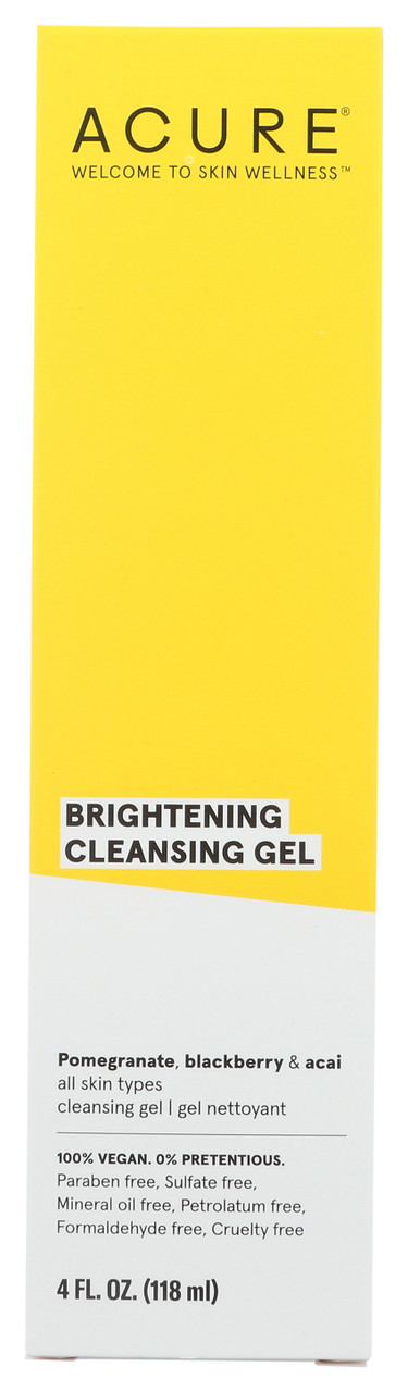 Brightening Cleansing Gel With Pomegranate, Blackberry & Acai, For All Skin Types. Get Glowing With This Super Gentle, Nutrient-Packed Cleanser That Gets Right To Work Washing Away Dirt, Oil And Make-Up. Antioxidant-Rich Pomegranate, Blackberry And A