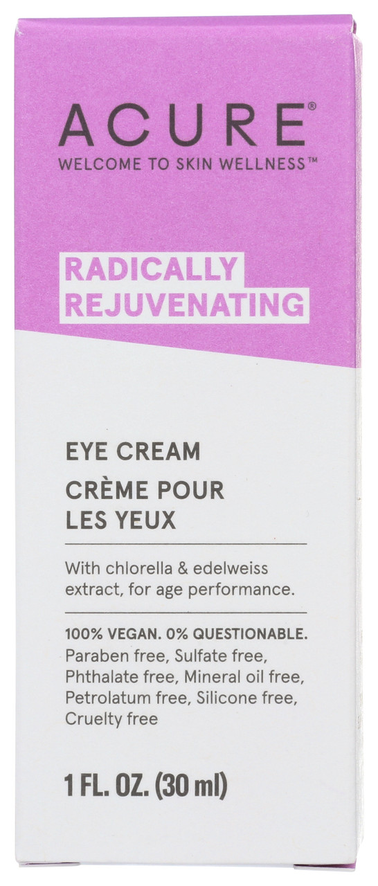 Radically Rejuvenating Eye Cream Chlorella & Edelweiss Extract Age Performance 1oz