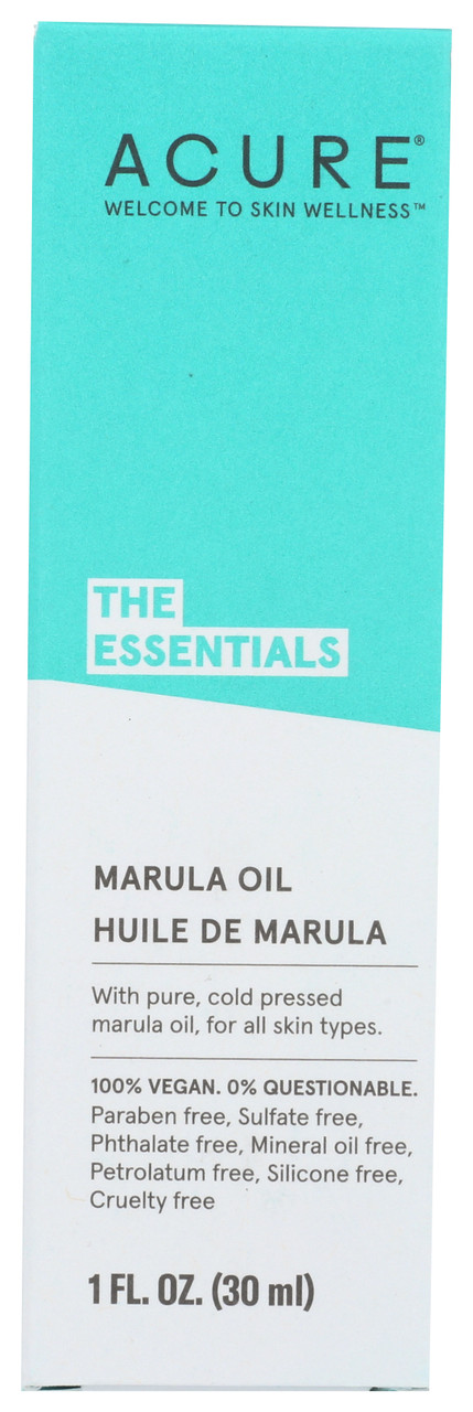 The Essentials Marula Oil With Pure Cold Pressed Marula Oil For All Skin Types 1oz