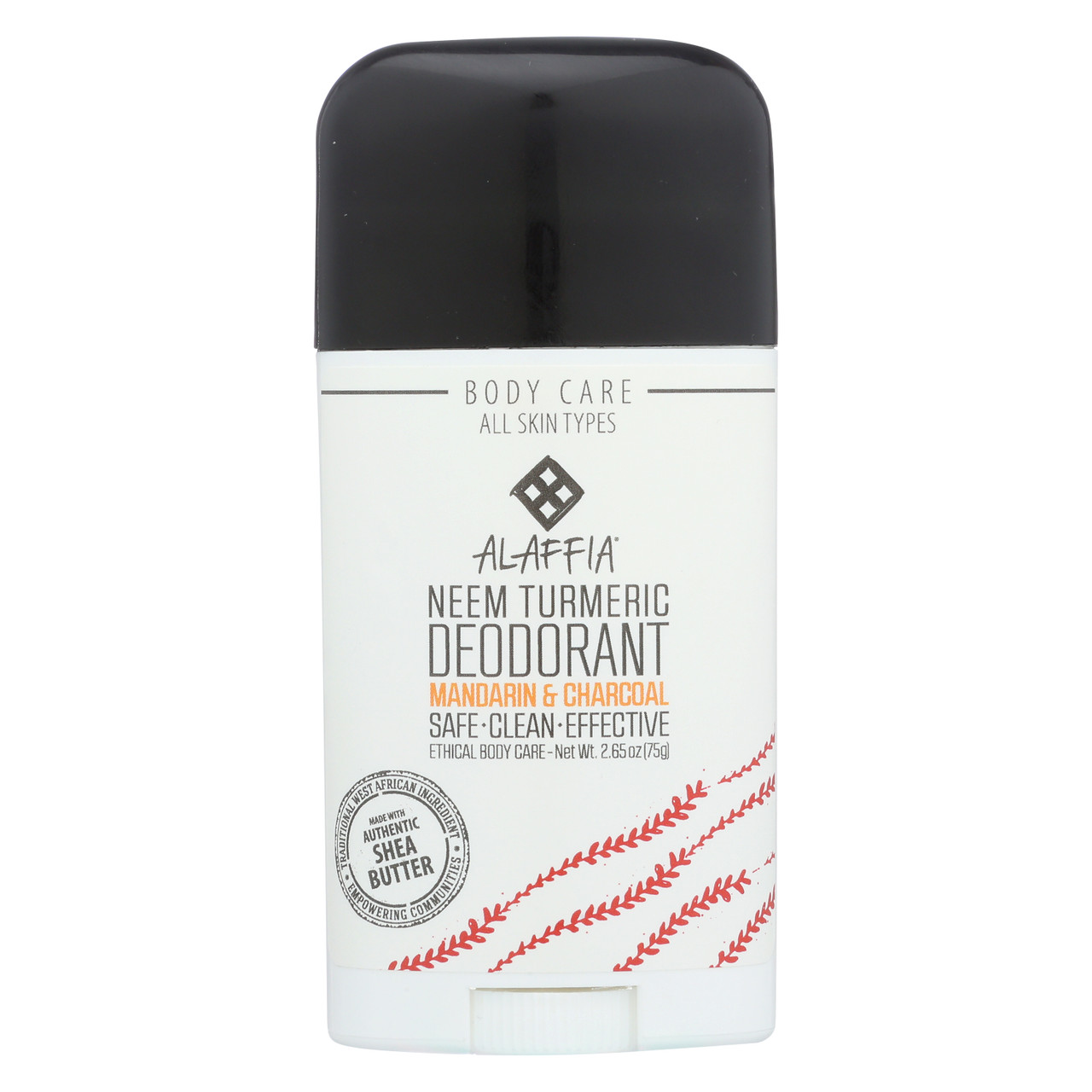 Neem Turmeric Charcoal Deodorant Mandarin Ginger Neem Turmeric 2.65oz