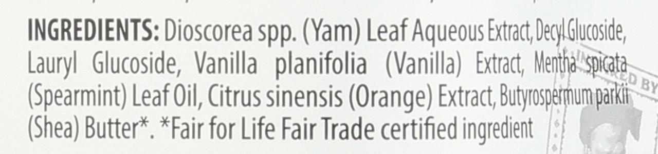 Bubble Bath Vanilla Citrus Mint Shea Butter & Yam Leaf 32oz