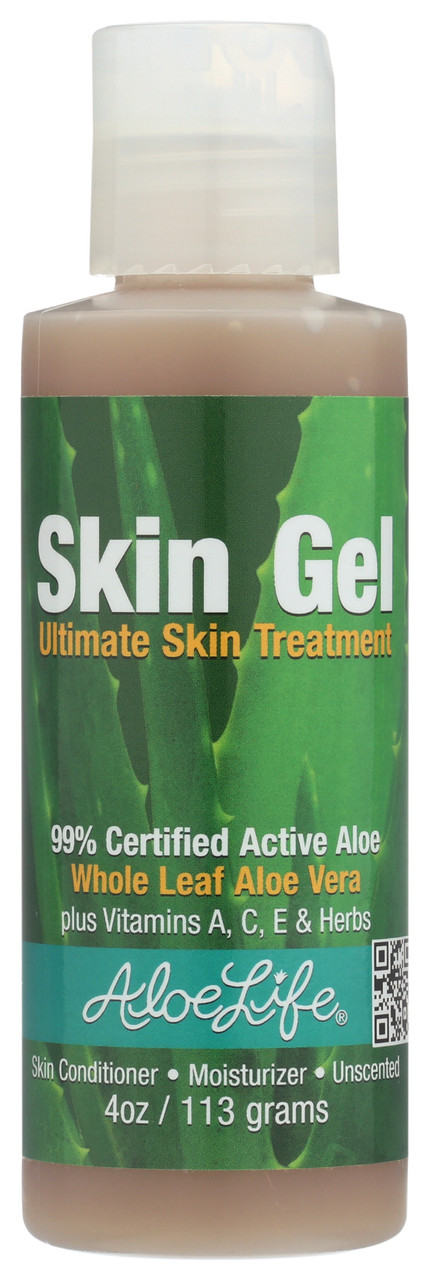 Skin Gel Ultimate Skin Treatment Unscented Skin Conditioner & Moisturizer Whole Leaf Aloe Vera 4oz