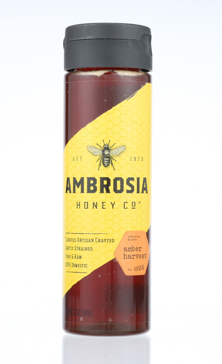 Ambrosia Amber Harvest Honey Pure Us Grade A Honey Recipe 025 Caramlized Citrus Flavors With A Delicate Spice Finish 12oz
