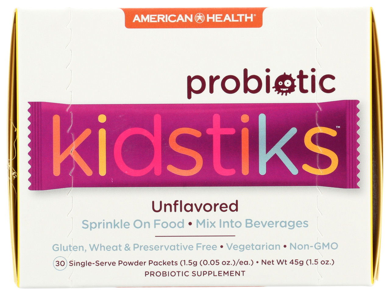 Probiotic Kidstiks 5 Billion Cultures  30 Count