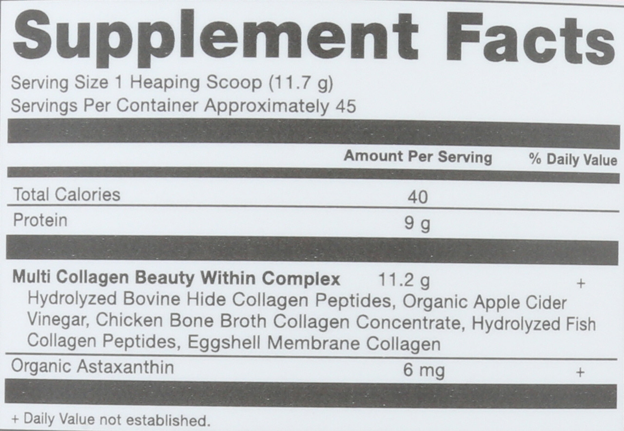 Vitamin Multi Collagen Protein Beauty Within 18.7oz