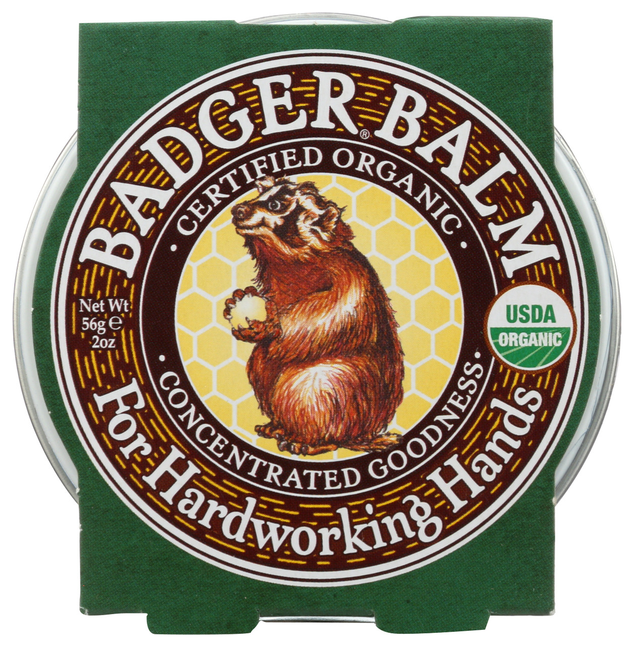 Badger Balm For Hardworking Hands Organic 56 Gram