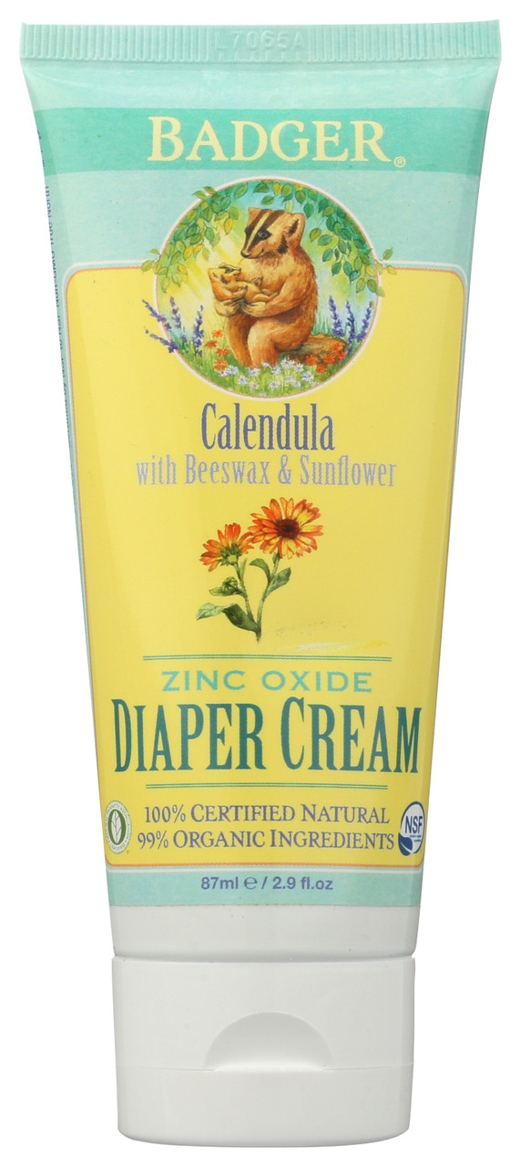 Zinc Oxide Diaper Cream Calendula With Beeswax & Sunflower Non-Gmo 87mL