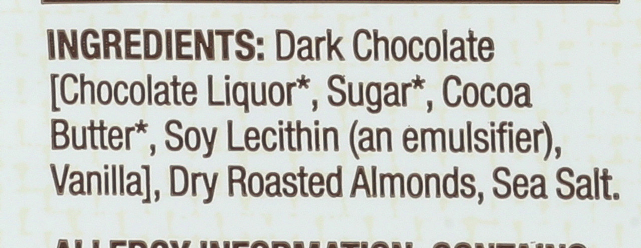 Barkthins Dark Chocolate, Almond With Sea Salt 4.7oz