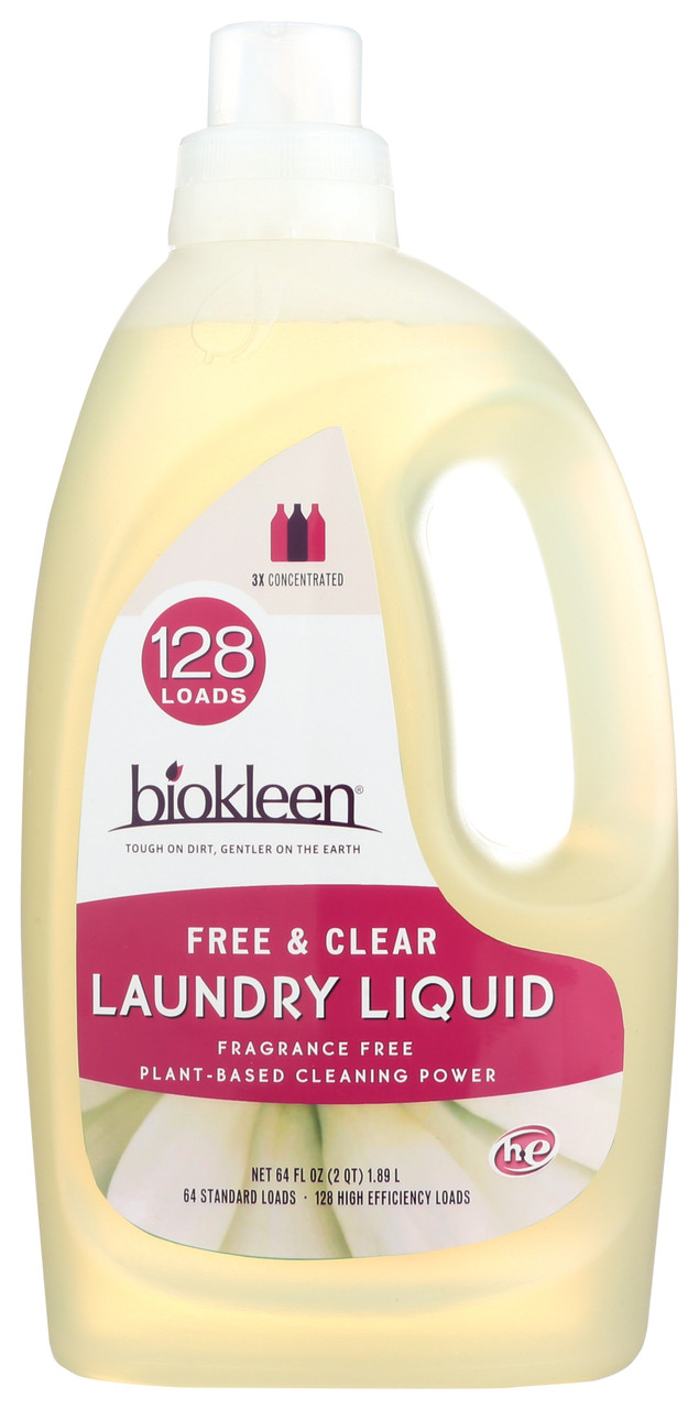 Laundry Free & Clear Liquid For He Loads 64oz
