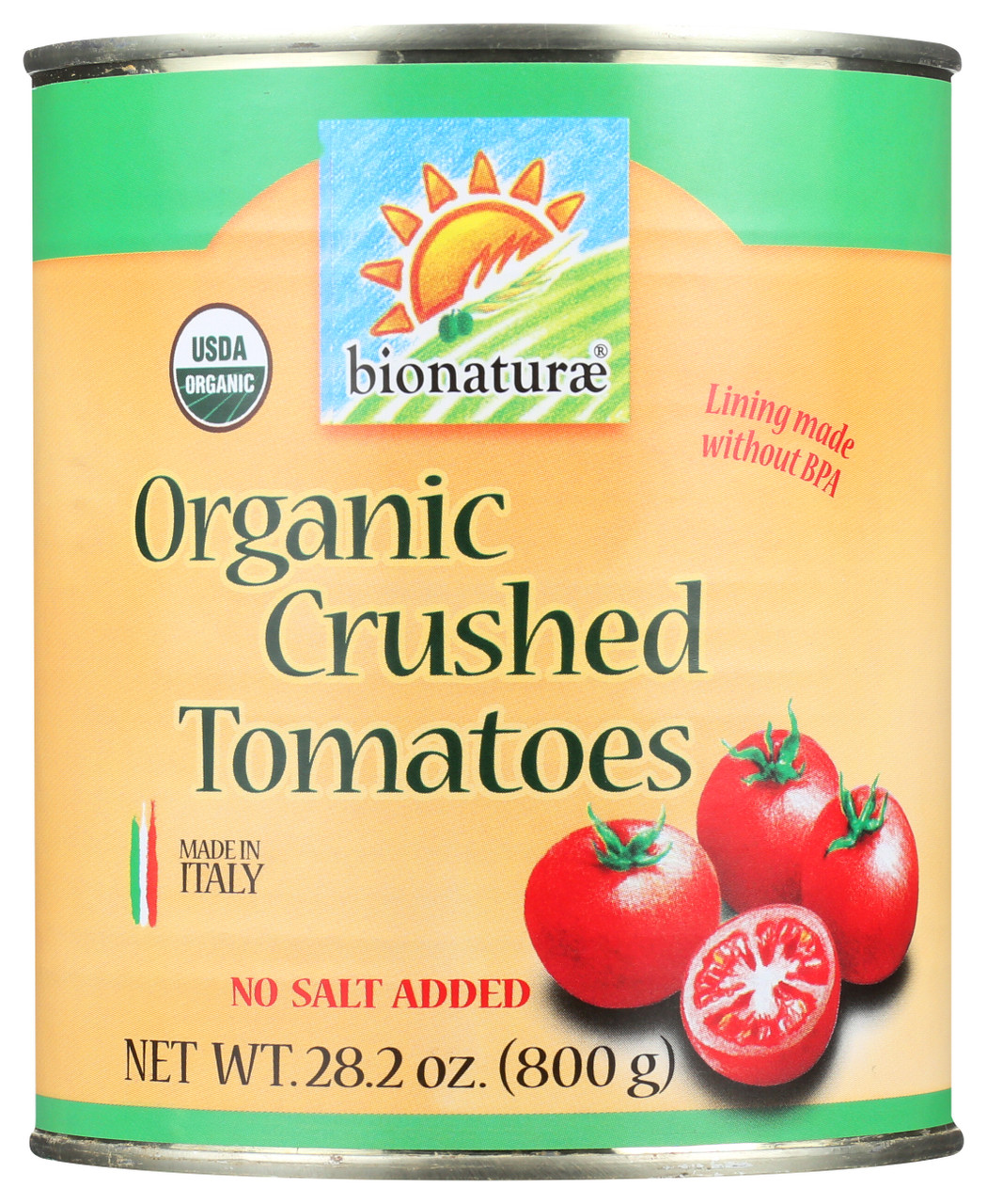 Organic Crushed Tomatoes Crushed No Salt Added 28.2oz
